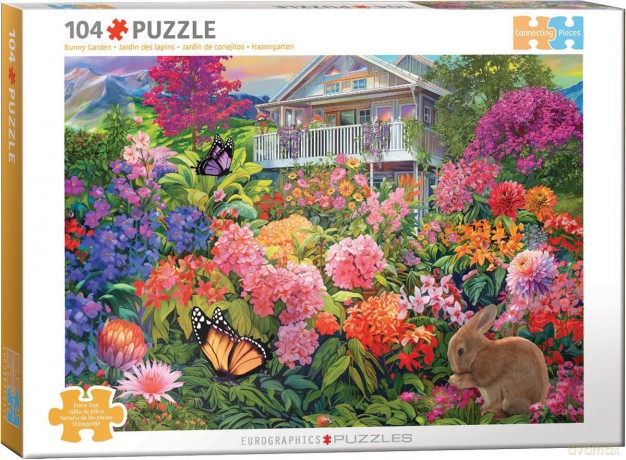 EUROGRAPHICS 104 el. Bunny Garden by Chris Bigelow 6704-6023 [PUZZLE]