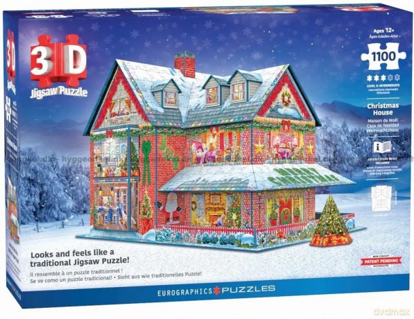 EUROGRAPHICS 1100 el. 3D Christmas House 9910-5817 [PUZZLE]