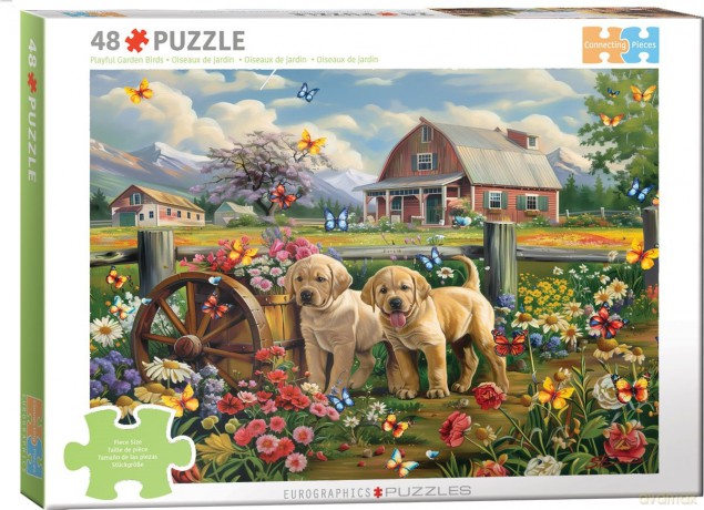 EUROGRAPHICS 48 el. Puppy Spring by Shawna Steward 6748-6021 [PUZZLE]