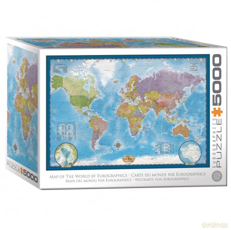 EUROGRAPHICS 5000 el. World Map 8520-5890 [PUZZLE]