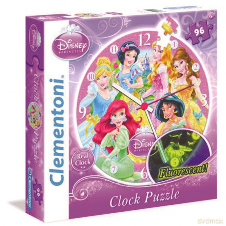 Clementoni Zegar Księżniczki [PUZZLE]