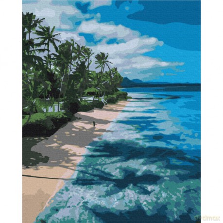 Malowanie po numerach BRUSHME 40x50cm Nasyp Rajski