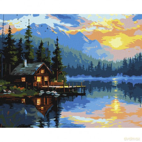Malowanie po numerach IDEYKA 40x50cm Przytulność Jeziora