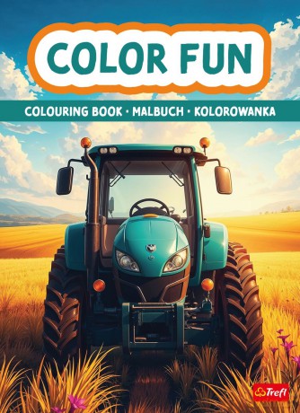 Maszyny rolnicze. Kolorowanka. Malbuch. Colouring book [KSIĄŻKA]