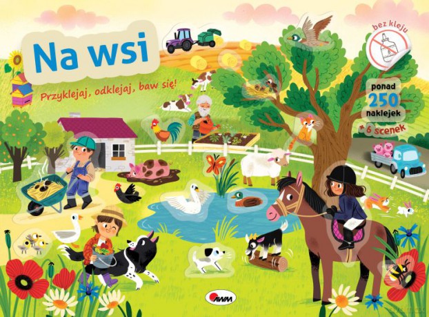 Na wsi. Przyklejaj odklejaj baw się [KSIĄŻKA]