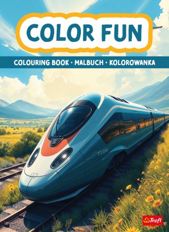 Pociągi i samoloty. Kolorowanka. Malbuch. Colouring book [KSIĄŻKA]