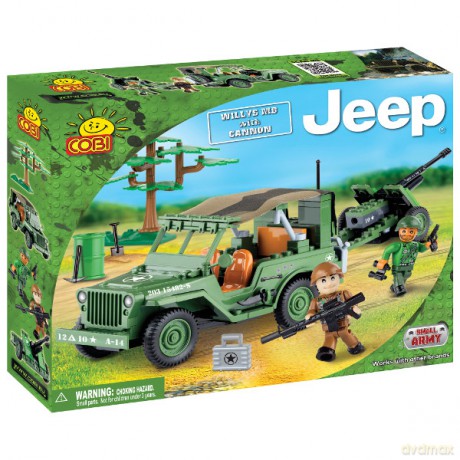 Cobi Jeep Willys Mb Z Działkiem [KLOCKI]