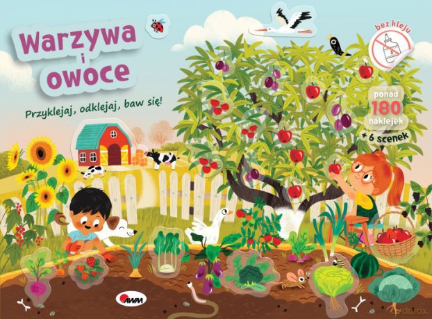 Warzywa i owoce. Przyklejaj odklejaj baw się! [KSIĄŻKA]