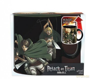 ATTACK ON TITAN - Kubek zmieniający kolor 460ml TitanS3