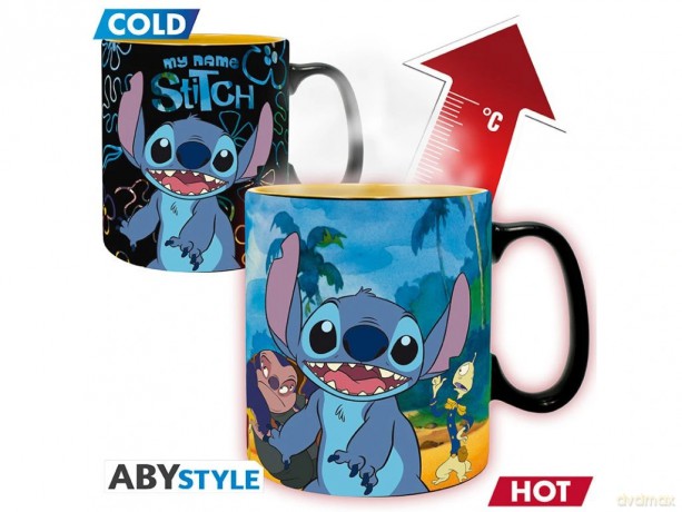 DISNEY - Kubek zmieniający kolor 460ml   - Lilo et Stitch - cardboard