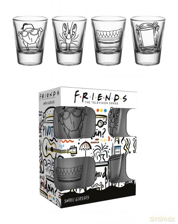 FRIENDS - Set of 4 shooters - Doodle