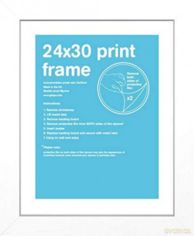GBEYE - MDF White Frame - 24 x 30cm