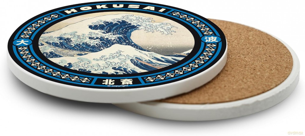 HOKUSAI - Ceramiczna podkładka pod kubek Great Wave