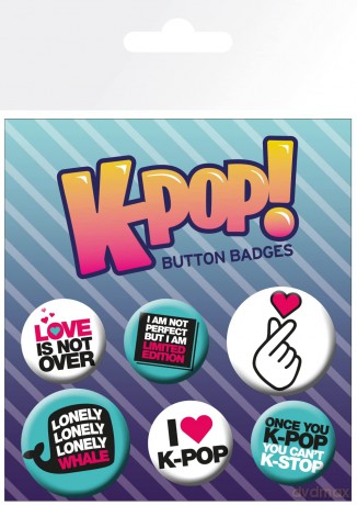 K-POP - Zestaw przypinek
