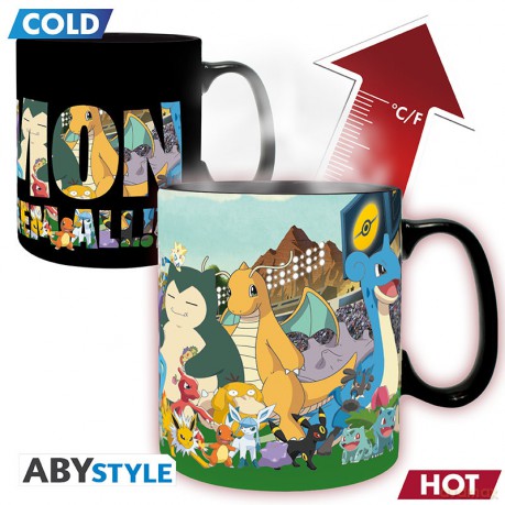 POKEMON - Kubek zmieniający kolor 460ml - Gotta catch em all