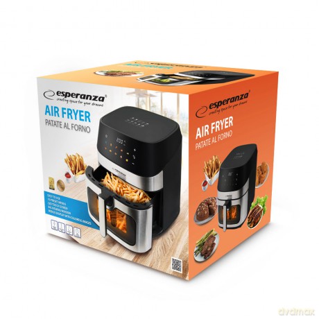 Esperanza Frytkownica Beztłuszczowa Airfryer Patate Al Forno 8l