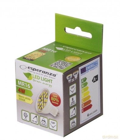 Esperanza Żarówka Led Mr16 4w