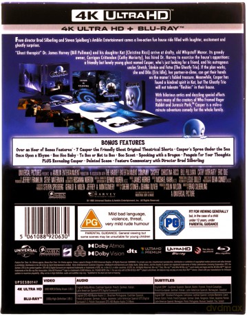 Casper (Kacper) (30th Anniversary Collector's Edition) (steelbook) [Blu-Ray 4K]+[Blu-Ray]