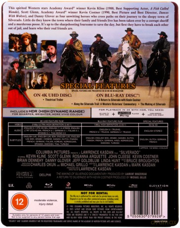 Silverado (steelbook) [Blu-Ray 4K]+[Blu-Ray]