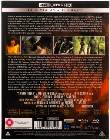 Swamp Thing (Potwór z bagien) (Deluxe Limited) [Blu-Ray 4K]+[Blu-Ray]