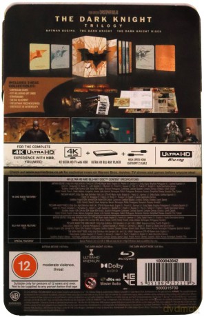 The Dark Knight Trilogy (20th Anniversary Collection) (steelbook) [3xBlu-Ray 4K]+[6xBlu-Ray]