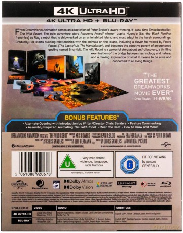 Wild Robot (Dziki robot) (Ultimate Collector's Edition) (steelbook) [Blu-Ray 4K]+[Blu-Ray]