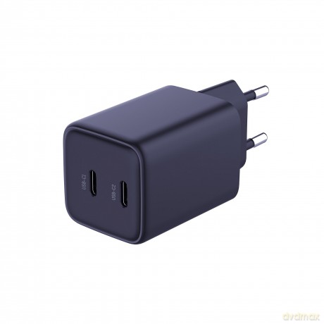 Czarna ładowarka sieciowa 3mk Hyper Charger PD 45W GaN QC4+ S-F Charge 2.0