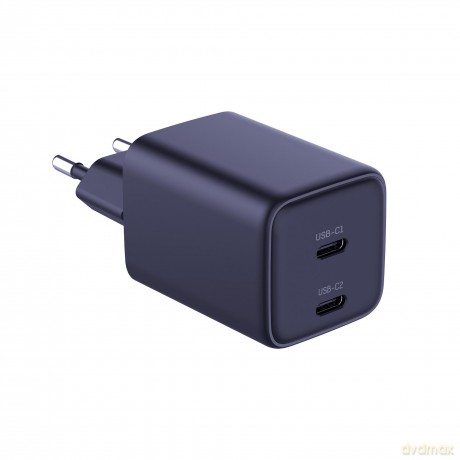 Czarna ładowarka sieciowa 3mk Hyper Charger PD 45W GaN QC4+ S-F Charge 2.0