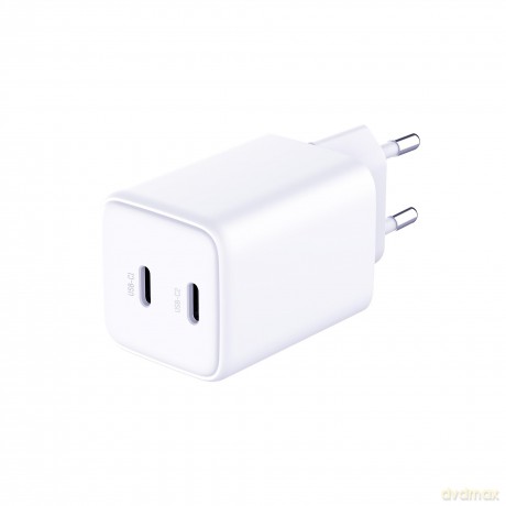 Biała ładowarka sieciowa 3mk Hyper Charger PD 45W GaN QC4+ S-F Charge 2.0