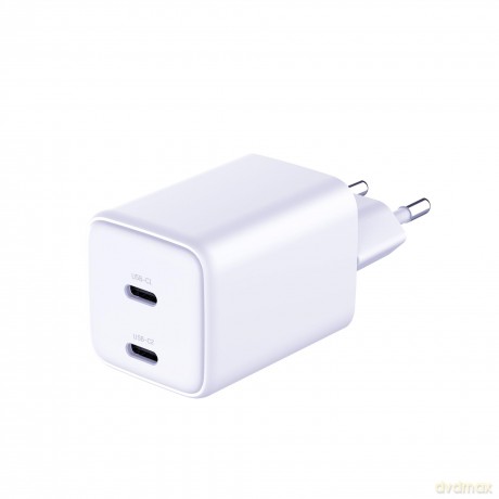Biała ładowarka sieciowa 3mk Hyper Charger PD 45W GaN QC4+ S-F Charge 2.0