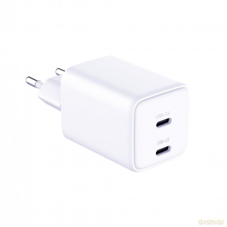 Biała ładowarka sieciowa 3mk Hyper Charger PD 45W GaN QC4+ S-F Charge 2.0