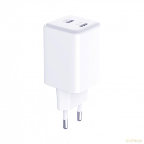 Biała ładowarka sieciowa 3mk Hyper Charger PD 45W GaN QC4+ S-F Charge 2.0