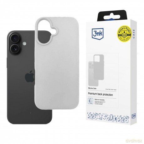Apple iPhone 16 - 3mk Silicone Case Grey