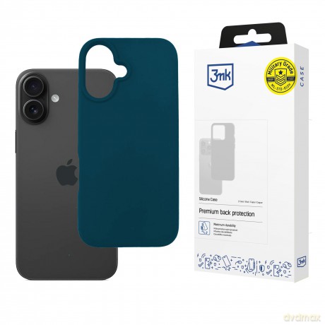 Apple iPhone 16 Plus - 3mk Silicone Case Dark Green