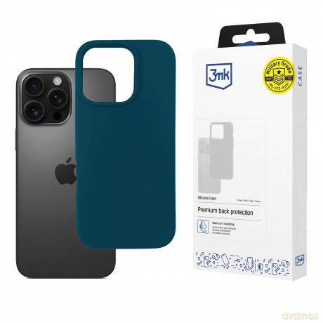 Apple iPhone 16 Pro - 3mk Silicone Case Dark Green