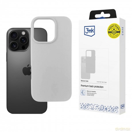 Apple iPhone 16 Pro - 3mk Silicone Case Grey
