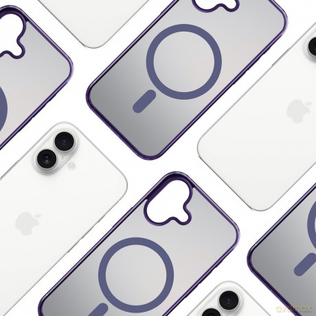 Apple iPhone 17 - 3mk Frosty MagCase Purple