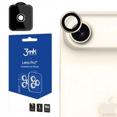 Apple iPhone 17 Air - 3mk Lens Protection Pro Titanium Gold