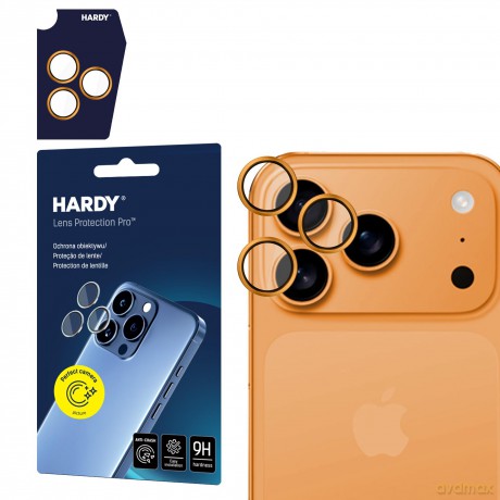 Apple iPhone 17 Pro /17 Pro Max- HARDY Lens Protection Pro Orange