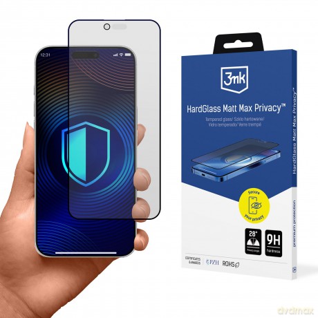 Apple iPhone Air - 3mk HardGlass Matt Max Privacy