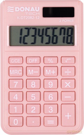 Kalkulator kieszonkowy DONAU TECH 97x60x10 mm morelowy