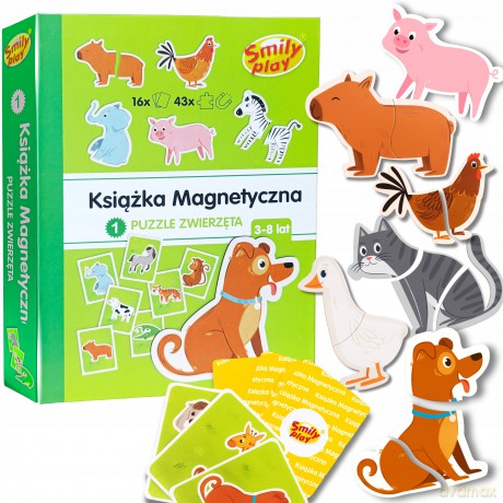 Magnetyczna Układanka Zwierzęta Świata [PUZZLE]