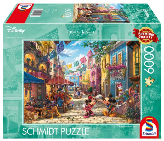 SCHMIDT 6000 el. PQ T.Kinkade Myszka Miki and Minnie w Meksyku 112334 [PUZZLE]