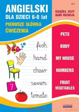 Angielski dla dzieci 6-8 lat Nr 2 Pierwsze słówka - Joanna Usowicz [KSIĄŻKA]