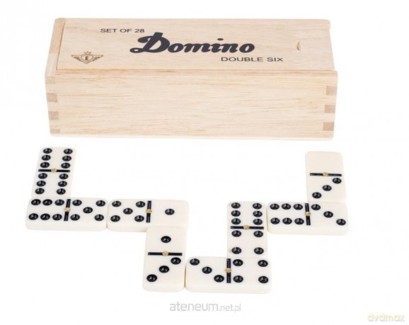Domino Double 6 w drewnianym etui [GRA]