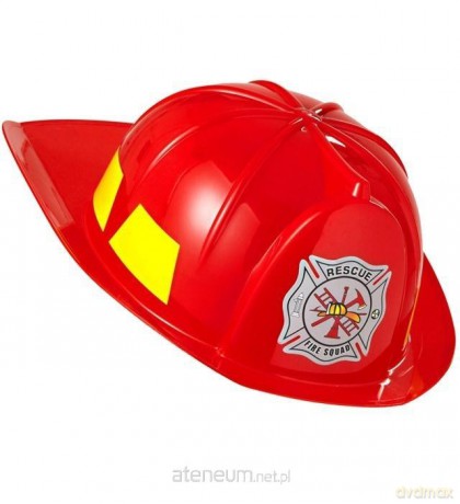 Kask strażacki czerwony