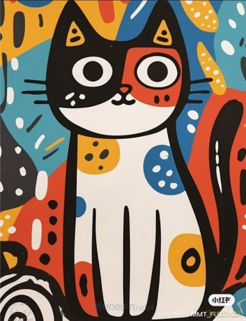 Malowanie po numerach 40x50 cm Kot Picasso