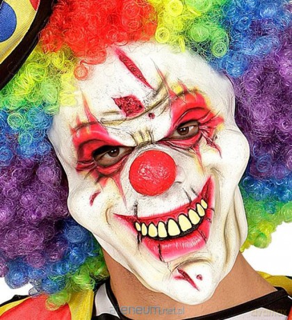 Maska na Halloween Klaun z horroru