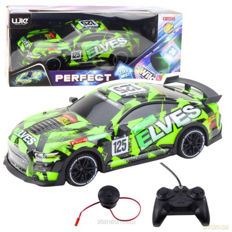Samochód sportowy R/C z dżwiękiem zielony