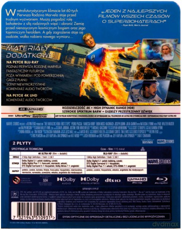 Fantastyczna 4: Pierwsze kroki (steelbook) [Blu-Ray 4K]+[Blu-Ray]